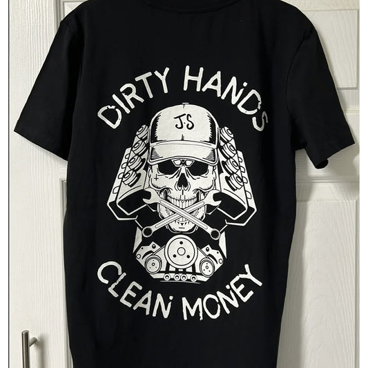 Dirty Hands Clean Money Unisex Tee - Black